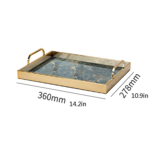 Plateau de rangement rectangle TUSUOD B pour design de table basse salon - 3