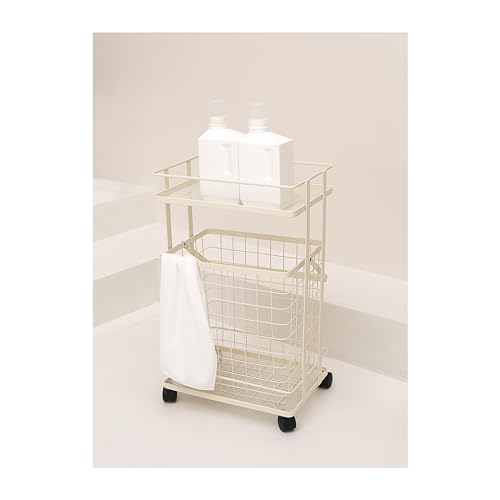 Panier à linge de salle de bain à roulettes pour trier le linge sale en famille