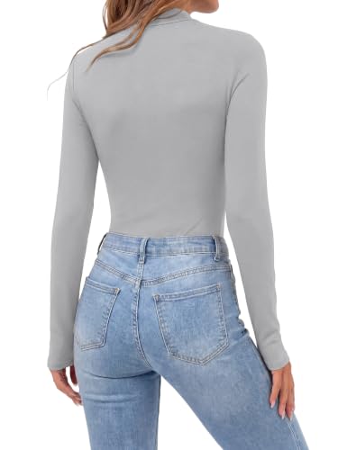 Image of OPOIPIN Women's Long Sleeve Basic Bodysuit