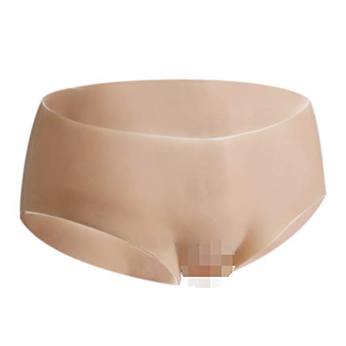 JUYO VONSAN Silicone Panties for Crossdresser Men Hiding Gaff Crossdressing Transgender (White, M)