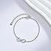 CHIC & ARTSY Infinity Bracelets 925 Sterling Silver Infinity Love Bracelet for Women Infinity Sign Bracelet Best Friend Jewelry for Ladies