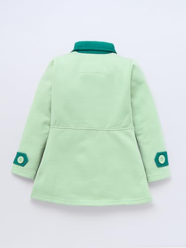 Image of Naughty Ninos Girls Fleece Extra Long Length Double Breasted Pea Coat