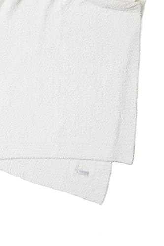 Image of Barefoot Dreams CozyChic Throw, Pearl, 54 inchx72 inch