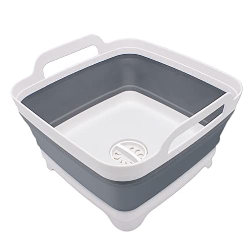 2.4 Gal(9L) Collapsible Dish Basin with Drain Plug...