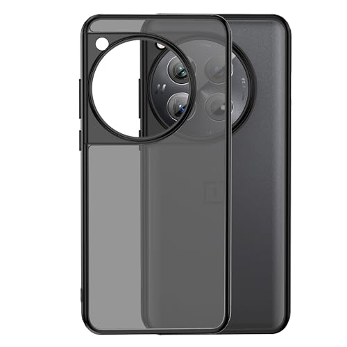Image of DailyObjects Thermoplastic Polyurethane Case for OnePlus 12, Black Frosted Slim Shockproof Back Cover