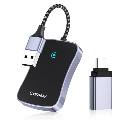 Wireless CarPlay Adapter, CarPlay Dongle for OEM Wired CarPlay Cars,
