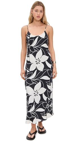 Z SUPPLY Women's Cecily Madero Maxi Dress, Black, L