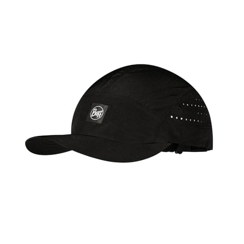 BUFF®| Kappe Speed Männlich Weiblich Erwachsene Leicht, Faltbar, Recycelte Materialien, UPF 50 Schutz, Laufen, Sport, S/M, Noir