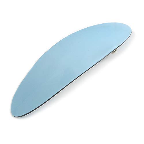 Barrette à cheveux ovale bleu pastel pour fixer les mèches épaisses 95 mm