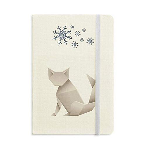 Origami - Cuaderno de dibujo geométrico abstracto con diseño de gato