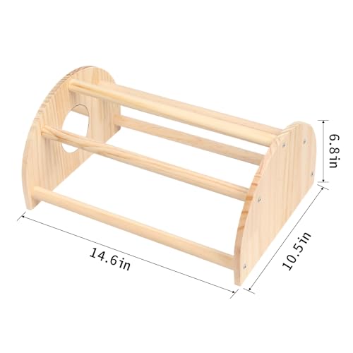 Image of Pine Chicks Perch with Mirror, Strong Chick Jungle Gym Roosting Bar, Chicken Perch Toys for Coop and Brooder, Training Perch Toys for Large Bird, Parrot, Macaw, Hens (Large)