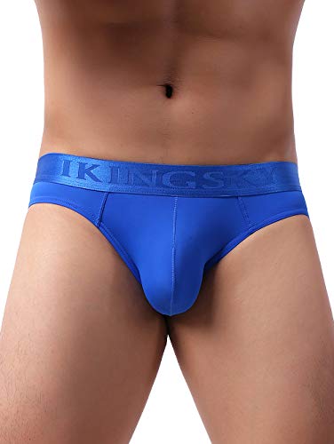 iKingsky Men's Sporty Pocuh Briefs Underwear Low Rise Bulge Under Panties2