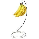 Soporte de plátano 12.6 pulgadas Altura Metal Metal Banana Storage Hook con percha de base circular para la mesa de la cocina Decoración de la casa del hogar