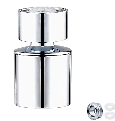 Ncheli 360° Aireador de Grifo,Aireador Grifo Cocina Ajustable Aireador De Grifo Grifo Anti-Salpicadura,para Cocina, Cuarto de baño com Externa ​M22 y Rosca Interna M24 Cover