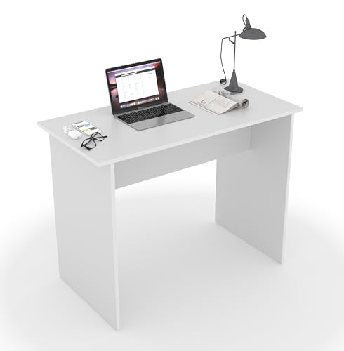 Image of Combo of 3 Engineered Wood Ergonomic 75cm Height Prime Desk | Office Table for 6-8 Employees, Laptop Desk, Gaming Setup, Hostel, Reception, Bank, Counter Table | Easy DIY Assembly- White