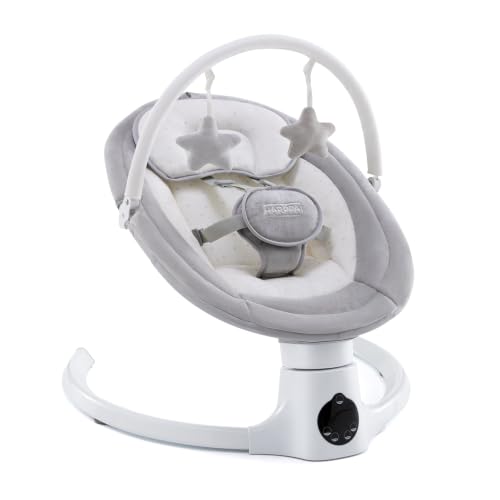 HARPPA Weddell Lite Baby Swing for Infants, Electric Swings for Baby, Gery