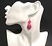 Pink and Silver Dangle Swirled Sparkle Beaded Earrings 1.5 Inch Long Handmade Artisan Crafted