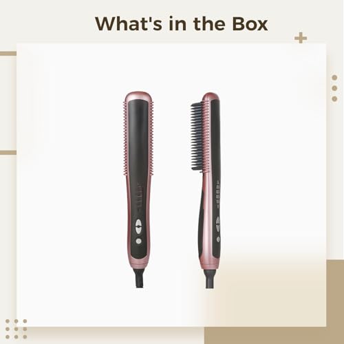 Plancha para el cabello, color rosa, uso dual para rizos y alisado, tecnología turmalina y cerámica miniatura 2