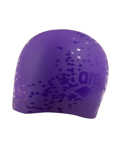 Image of Arena Unisex Shine Silicone Swim Cap for Women and Men Fitness Swimmers Intensive Training Durable Soft Elastic Bathing Cap