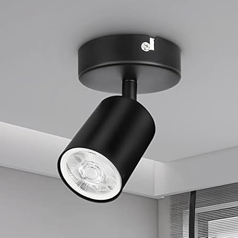 Dehobo Adjustable Matt Black Wall Spotlight Cover