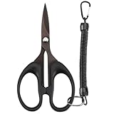 Mikinona 釣り用さみ 軽量ポータブル 錆びにくい厚手製 ライン対応 多機能アウトドア用フィッシングツール