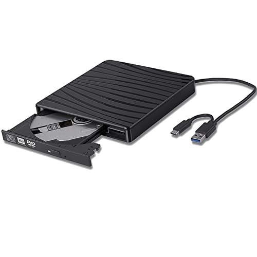 Lecteur CD DVD Externe USB 3.0 Type-C portable pour PC et Mac - 2