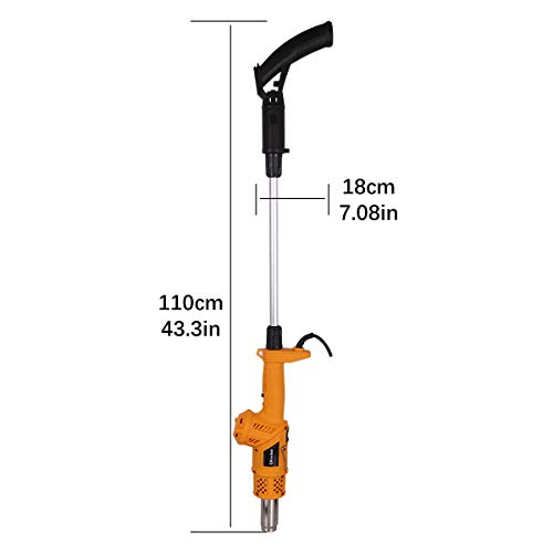 Wodesid Electric Weed Burner 2000W, 5-in-1 Function Lawnmower Weeder, Thermal Weeding Stick, Barbecue Igniter, Up to 1202℉, 1.8M Cable, 5 Nozzles Garden Tools