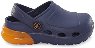 Stride Rite 360 Boys Lighted Bray Lighted Sandal, Navy/Orange | Image 2