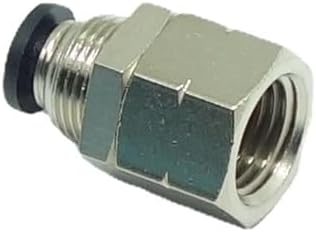 1 Piece Push to Connect Bulkhead Female Fittings 1/4 OD x 1/4 NPT Female Connector