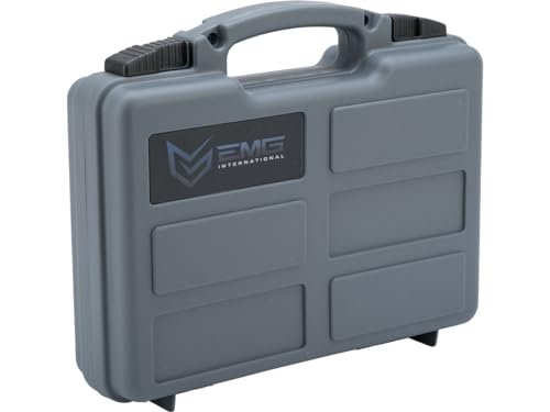 Evike EMG Collection Series Airsoft Pistol Case w/Customizable Grid Foam (Color: Wolf Grey)