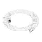 Amazon Basics RJ45 Cat 7 Ethernet Patch Cable, 10Gbps High-Speed, 600MHz, Double-Shielded, Gigabit Internet, 10 Foot, White