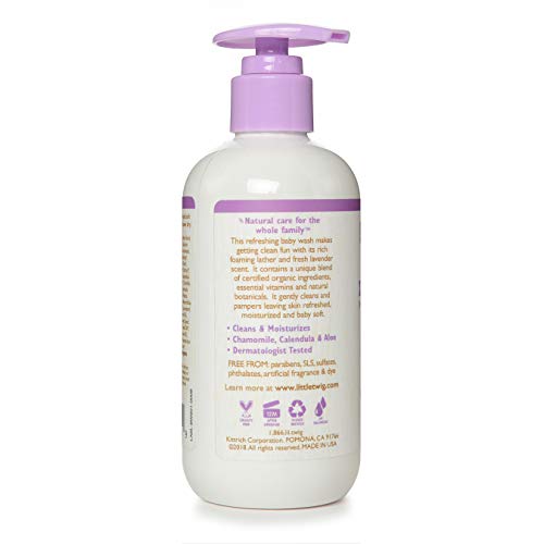 Image of Little Twig Baby Wash, Natural Plant Derived Formula, Lavender, 8.5 fl oz (Pack of 3)