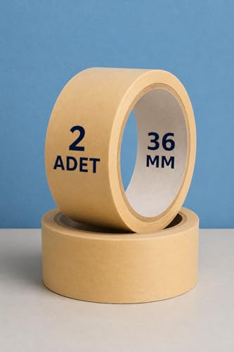 Kağıt Bant Maskeleme Bandı Boya Bandı, 36 mm, 2 Adet, Nistabolje