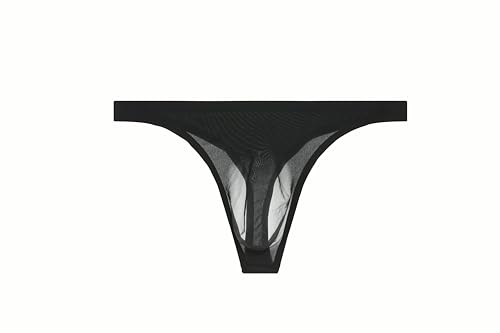 SOOMOOD Men's sexy thong with ultra-thin frosted flying ice silk seamless breathable quick-drying 3 Pack2
