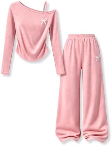 Teen Girls Clothes 2 Piece Off the Shoulder Top and Pants Fall Gi...
