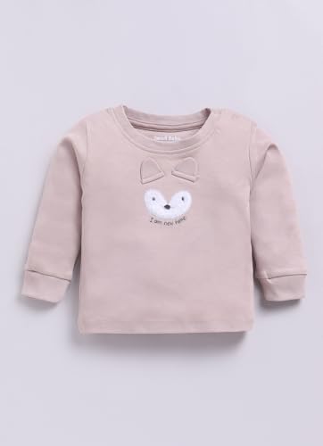 Image of Smart Baby Boys Cotton Top & Pyjama Set | Long Sleeve Round Neck T-Shirt & Full Pants | Soft Fabric | 0-18 Months | Ideal for Sleep