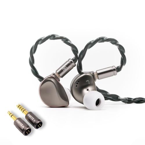 BQEYZ Winter2 �C���C���[���j�^�[ �L���C���z�� DD+BC HiFi �Q�[�~���O�C���z�� ���E���P�[�u�� �L���w�b�h�t�H�� �I�[�f�B�I�t�@������ (�u���E��, 3.5mm+4.4mm)