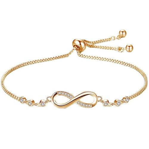 Jude Jewelers Stainless Steel Infinity Charm Wedding Party Holiday Strand Bracelet