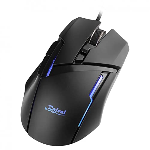 YUUAND Low Delay Gaming Glowing Mouse 6 Speed Variable Speed Breathing Light 7 Button Ergonomics Mouse