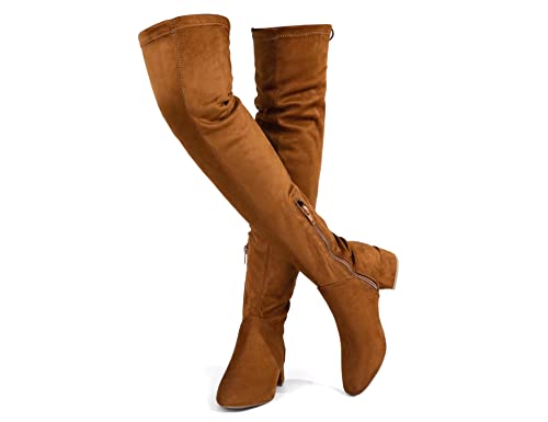 Top 10 Best Shoes for Cmt: Comfort and Support Reviewed 14 Greatonu Women's Round Toe Thigh High Fashion Boots Stretchy Over The Knee Block Heel Tie Back Boots Camel-1.77 inchs Size 9