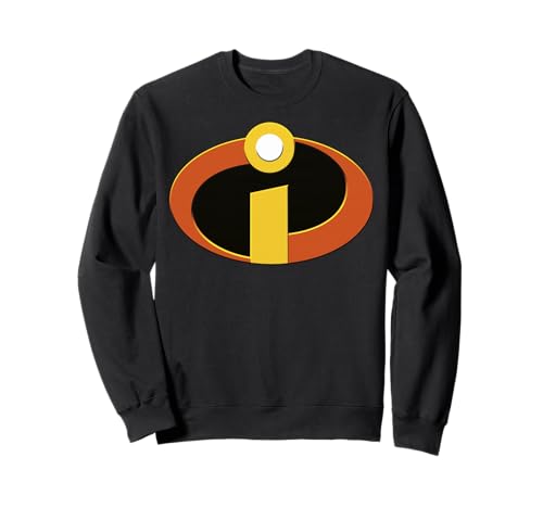 Sweat Incredibles Disney Pixar noir col rond avec logo Les Indestructibles