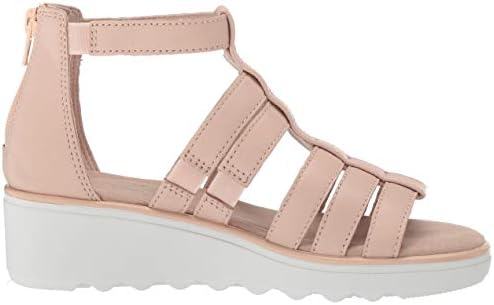 Clarks Women's Jillian Nina Wedge Sandal, Blush Leather, 8 M US | Image 5