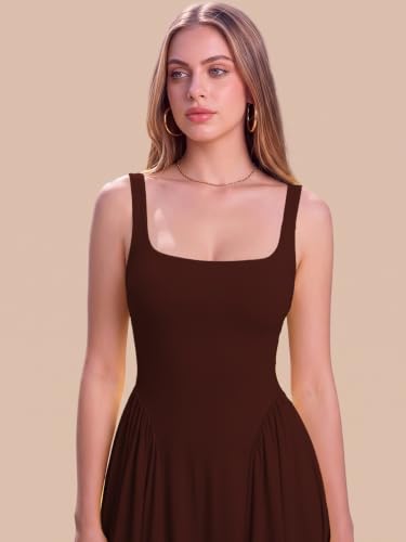 Image of Solid Fit and Flared Round Neck Gown for Women's & Girl's