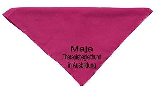 Hundehalstuch Therapiebegleithund in Ausbildung mit Namen