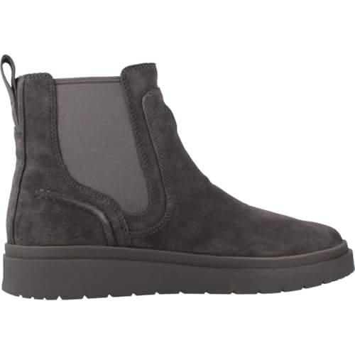 Clarks Para Hombre. 26183406 Botines De Piel Polden Easy Gris (43), Plano, Ninguno, Casual - 4