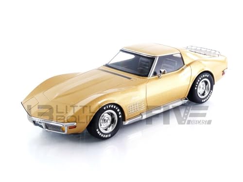 Modelo a escala 1:18 Chevrol. Corvett. C3 Gold Metallic 1972 miniatura 2