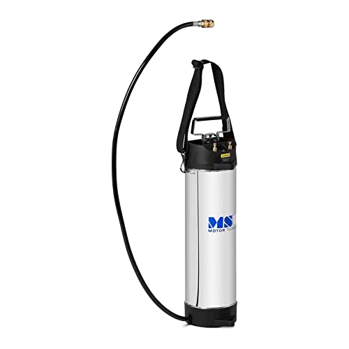 MSW MSW-DDMWT-10L Réservoir D'Eau Sous Pression Pour Carottage (10 l, Pompe manuelle, Régulateur de pression/Manomètre, Acier inoxydable, plastique (PP))