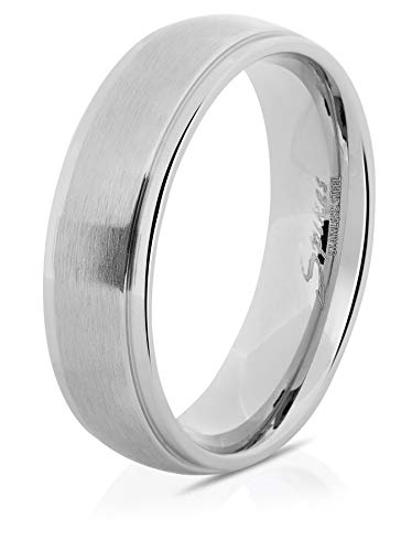 Bungsa Anello con due fasce esterne Argento