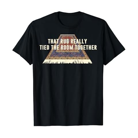 The Big Lebowski Rug Tied The Room Together Graphic Tee T-Shirt Cover
