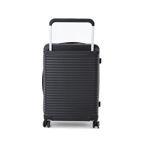 Image of NOVEX Robo Check-in Luggage - Unbreakable Polycarbonate Hard Case, 8 Smooth Spinner Wheels, TSA Lock, Lightweight Durable Travel Suitcase for Men & Women - Black